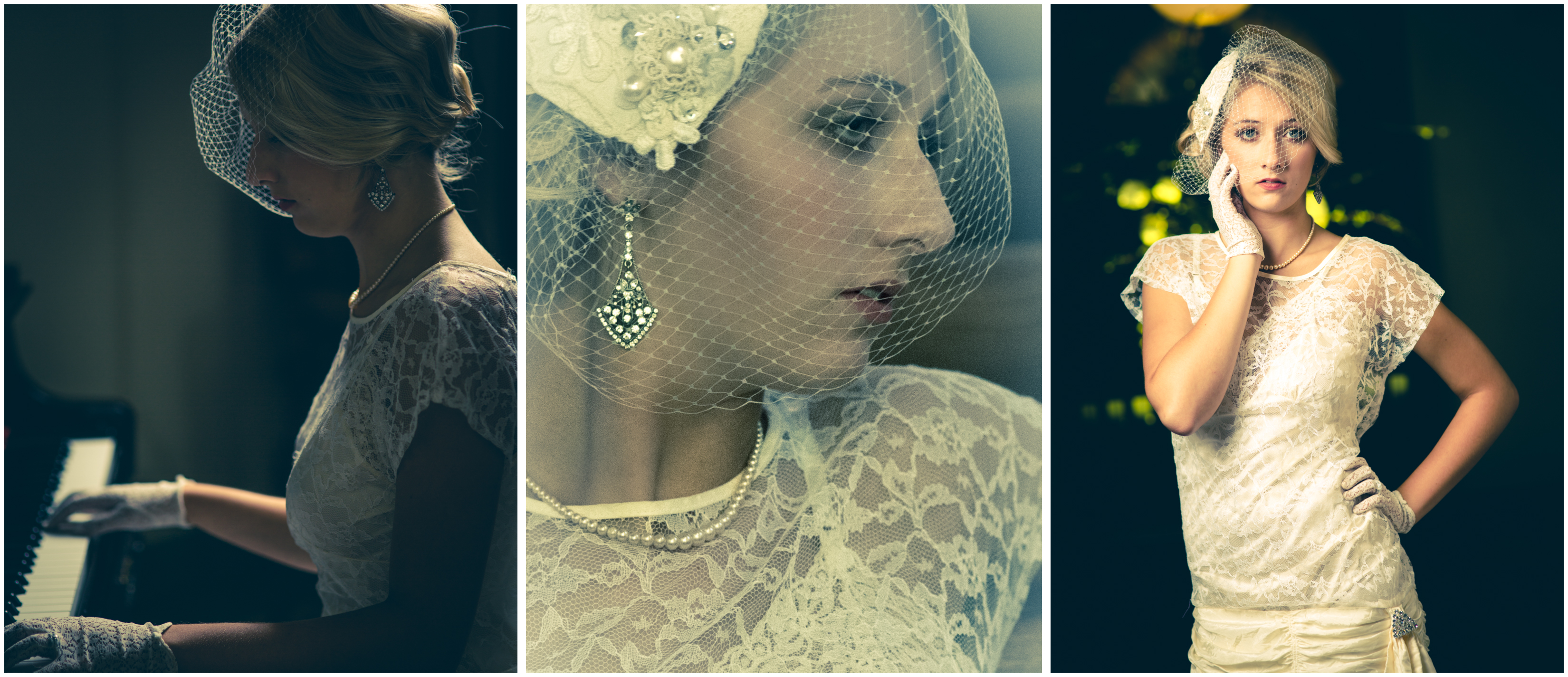 Bridal Photos / Vintage Wedding Dress / Nazareth Hall / Ohio / Wedding Photographers / © Adore Wedding Photography