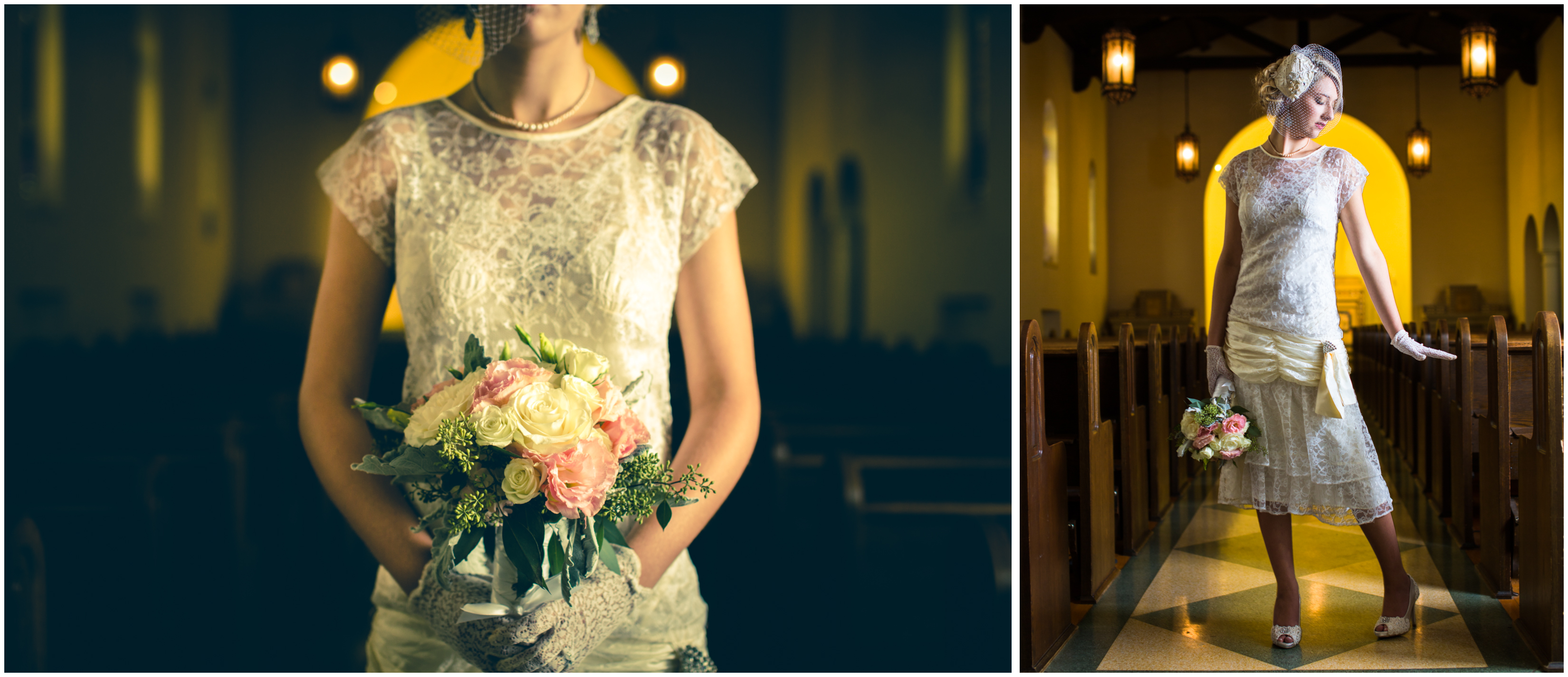 Bridal Photos / Vintage Wedding Dress / Nazareth Hall / Ohio / Wedding Photographers / © Adore Wedding Photography